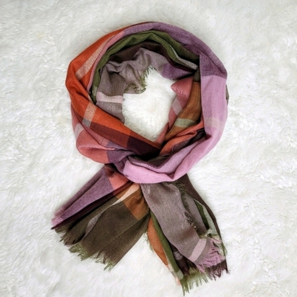 SCARF MIX-IT PLAID MULTI COLOR - Picture 1 of 9